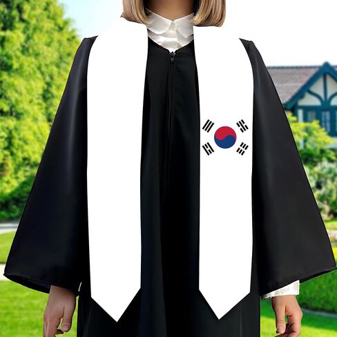 South Sudan Flag Graduation Stole Satin Stole Scarf for Study Aboard International Students 72" Length in Saudi Arabia
