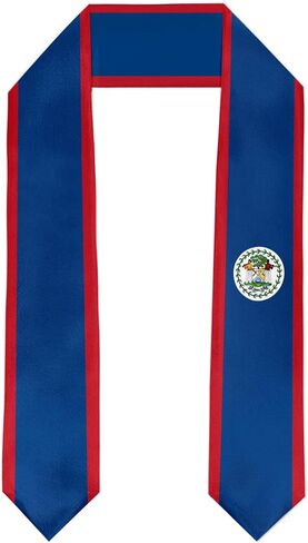 South Sudan Flag Graduation Stole Satin Stole Scarf for Study Aboard International Students 72" Length in Saudi Arabia
