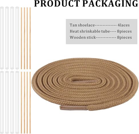 2 Pairs Shoelaces Kit for Sperry Boat Shoes, 5/32"(4mm) Round Polyester Shoe Laces Replacement Strings Kit in Saudi Arabia
