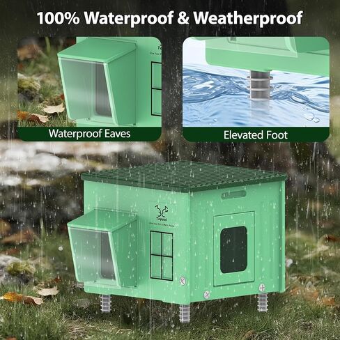Large Indestructible Heated Cat House for Outside, Extremely Waterproof & Weatherproof Heated Outdoor Cat House for Winter, Fully Insulated Feral Cat Shelter for Outdoor Barn Cats Strays, 20x16x20 in in Saudi Arabia