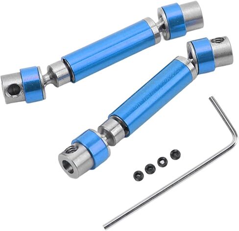 2PCS Front Rear Center Drive Shaft Aluminum Alloy Wear Rustproof Transmission Shaft for FMS 1/24 FCX24 Crawler Upgrade Parts High Performance RC Car Accessories (Black) in Kuwait