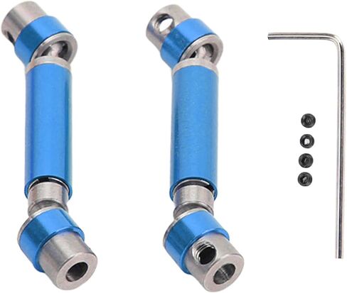 2PCS Front Rear Center Drive Shaft Aluminum Alloy Wear Rustproof Transmission Shaft for FMS 1/24 FCX24 Crawler Upgrade Parts High Performance RC Car Accessories (Black) in Kuwait