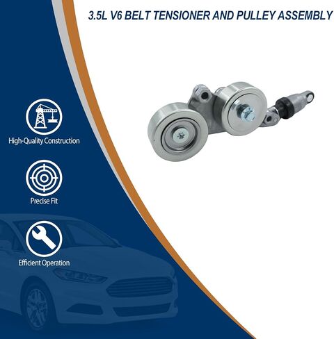 Belt Tensioner Assembly Smooth Pulley for 2010-2011 Toyota Camry 2.5L, OE 166200V010, 1662036030, 39096, 49438 in Saudi Arabia