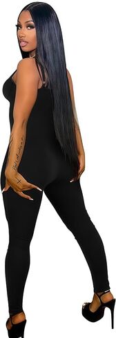 Mandonce Sexy Jumpsuit For Women Sleeveless Off The Shoulder Halter Leopard Print Hight Waist Jumpsuit Trendy in Kuwait