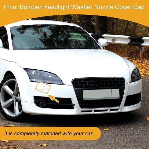 Front Left Side Bumper Headlight Washer Nozzle Cover Cap No.8J0807753B Bumper Trim Nozzle Cover for Audi TT 2009-2015, for Audi TTS 09-15 Unpainted in Saudi Arabia