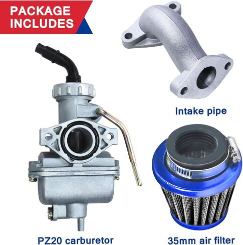 PZ20 Carb Carburetor Air filter Kit for 50cc 70cc 90cc 110cc 125cc Tao tao 110B Coolster Apollo Kazuma Baja Chinese Quad Kids ATV Four Wheeler XR70 XR80 CRF70 CRF80F Dirt Pit bike Parts Red in Saudi Arabia