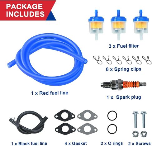 PZ20 Carb Carburetor Air filter Kit for 50cc 70cc 90cc 110cc 125cc Tao tao 110B Coolster Apollo Kazuma Baja Chinese Quad Kids ATV Four Wheeler XR70 XR80 CRF70 CRF80F Dirt Pit bike Parts Red in Saudi Arabia