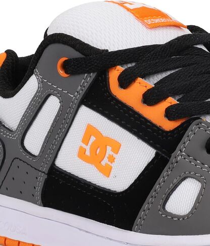 DC Shoes Stag Skate Shoe, Black/White/Blue, 6 US Unisex Big Kid in Saudi Arabia