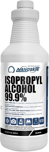 Nanoskin 99.9 ٪ Isopropyl alcohol عالي النقاء IPA 13.53 Fl Oz (400 مل)-التبخر السريع ، لا مذيب بقايا للإلكترونيات ، PCB ، طباعة ثلاثية الأبعاد ، البصريات ، السيارات ، إزالة الشحوم | فرك الكحول عبوة واحدة in Kuwait