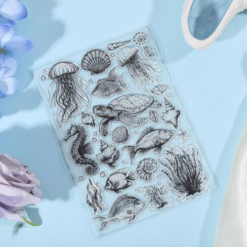 Globleland Ocean World Hoyfish Clear Clear Stamps Silicone Stamp Stum in Saudi Arabia