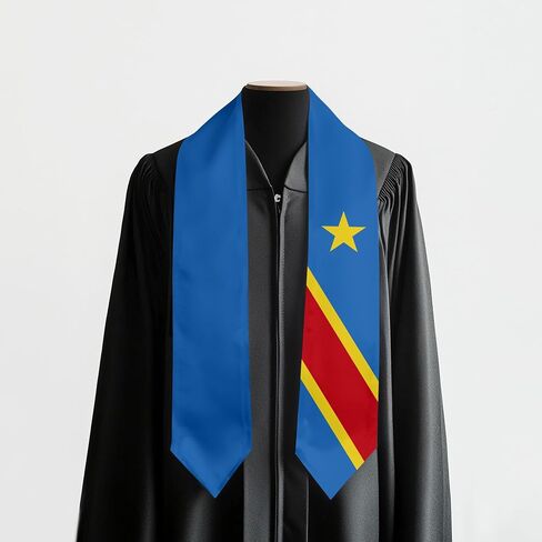 Chile Flag Graduation Sash Satin Scarf 72" Stole for Abroad Student International Study Class in Kuwait