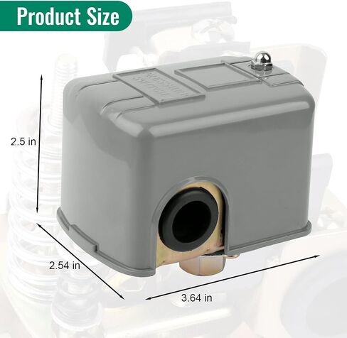 مفتاح Pessure لمضخة البئر ، 30-50psi مفتاح ضغط الماء التفاضلي قابل للتعديل ، استبدل 9013 FSG-2 مفتاح ضغط بئر ، 1/4 " in Kuwait