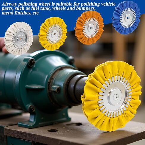 Tnisesm 10Pcs Buffing Wheel Kits,Polishing Wheels Buffing Pads for Drill for Metal Aluminum,Stainless Steel, Chrome, Jewelry, Wood, Plastic, Ceramic, Glass,etc in Kuwait
