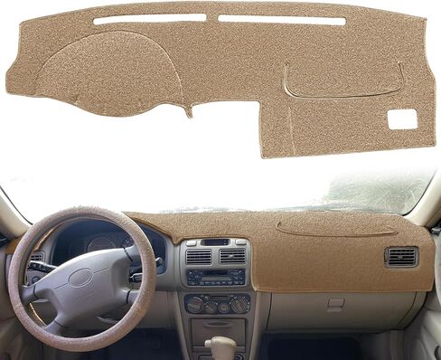 Dash Cover Mat Custom Fit for Toyota Corolla Dashboard Cover Pad Cap Carpet Protector J255 (Black) in Kuwait
