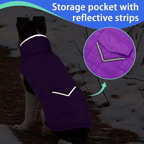 MIGOHI Warm Dog Winter Coat with Leash Hole and Furry Collar,Red,3XL in Saudi Arabia