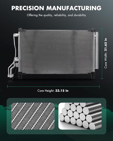 SCITOO Condenser Air Conditioning Compatible with 2010 2011 2012 2013 2014 2015 2016 for Cadillac SRX 2.8L 3.0L 3.6L, Replace# 20981270 in Saudi Arabia