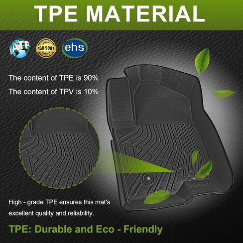Floor Mats Car Mats Compatible with 2017-2024 Jeep Compass All Weather Floor Mat Floor Liner Waterproof Front & Rear Row Full Set Automotive Floor Mats for Cars Black in Saudi Arabia