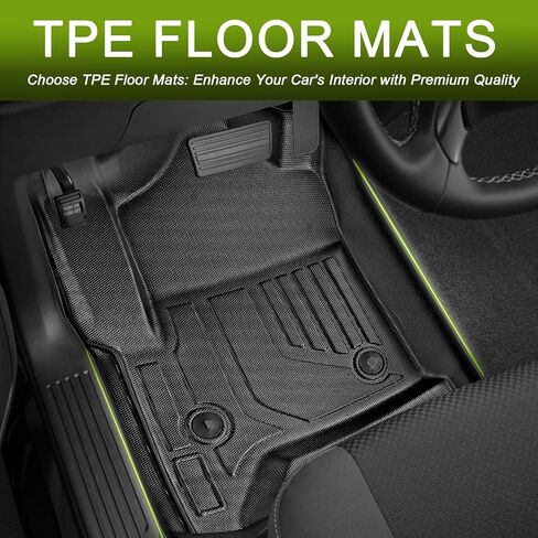 Floor Mats Car Mats Compatible with 2017-2024 Jeep Compass All Weather Floor Mat Floor Liner Waterproof Front & Rear Row Full Set Automotive Floor Mats for Cars Black in Saudi Arabia