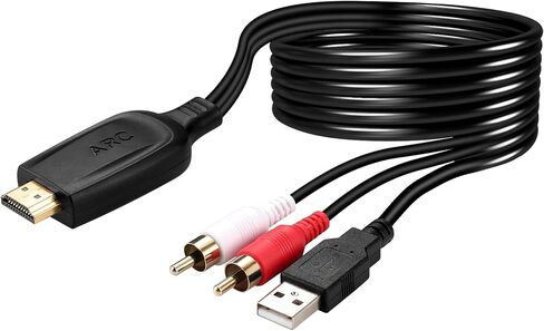 192 كيلو هرتز HDMI ARC إلى محول الصوت البصري للتلفزيون إلى شريط الصوت ، قوس التوصيل والتشغيل 3.7 قدم/1.15M إلى محول مستخرج الصوت الكابل الضوئي لدعم مسرح SOUND SPEAN SPEAND DOLBY/DTS 5.1 in Kuwait