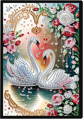 JISHSHAY Diamond Painting Notebook Diamond Art Journal Diamond Painting Accessories Blank Notebook Diamond Art Kits Aesthetic Notebooks Gem Art Journal Notebook Diamond Painting Kit Blank Book A5 Tree in Kuwait