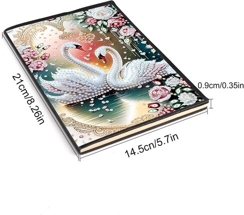 JISHSHAY Diamond Painting Notebook Diamond Art Journal Diamond Painting Accessories Blank Notebook Diamond Art Kits Aesthetic Notebooks Gem Art Journal Notebook Diamond Painting Kit Blank Book A5 Tree in Kuwait