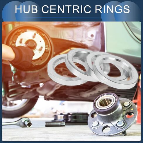 Hub Centric Rings, 66.6mm ID to 75.1mm OD Vehicle Wheel Hubrings Aluminum Alloy, 4 Pcs in Kuwait