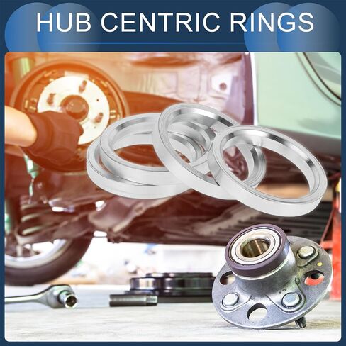 Hub Centric Rings, 66.6mm ID to 75.1mm OD Vehicle Wheel Hubrings Aluminum Alloy, 4 Pcs in Kuwait