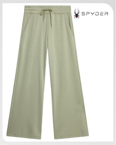 Spyder Women's Wide Leg Pants - Cozy Harmony Soft Scuba Double Knit Casual Sweatpants with Drawstring Waistband (Sizes: S-XL) in Saudi Arabia