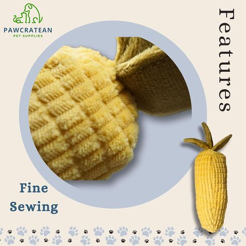 Dog Comfy Plush Toy with Squeaker for Indoor Play Teeth Cleaning Chewing Cuddle Cozy Self-Entertainment (Banana) in Kuwait