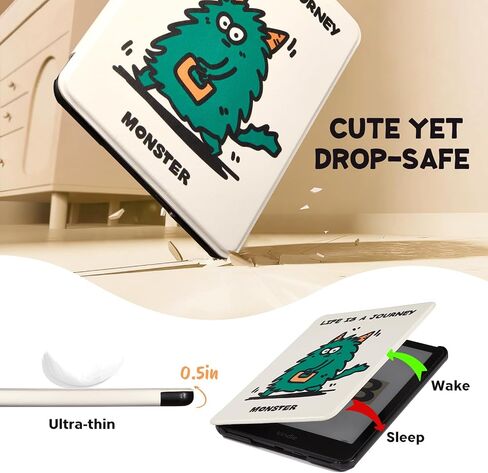 CoBak Case for All New Kindle 11th Generation 2022 Release Only - Ultra Slim PU Leather Smart Cover with Auto Sleep and Wake, Premium Protective Case for Kindle Basic in Kuwait