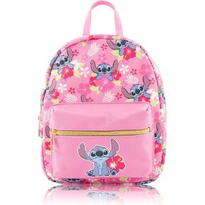Disney Lilo and Stitch Backpack for Women, Men, Boys, Girls, Unisex | Cute PU Leather 10" Stitch Mini Backpack Purse Shoulder Purse | Stitch Bag and Stitch Accessories in Saudi Arabia