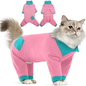 ملابس القطط ذات الشعر اللزج، بدلة احترافية لاستعادة القطط، تمنع تساقط ملابس القطط، ملابس القطط الناعمة، أزياء بيجامات القطط للقطط فقط، ملابس القطط للقطط بعد الجراحة، أنثى ذكر in Kuwait
