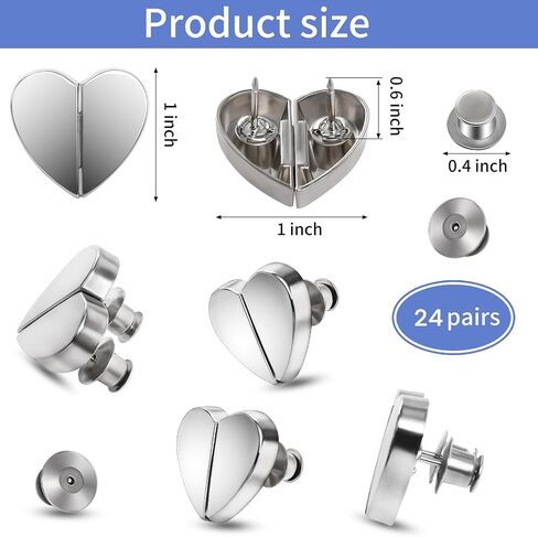 12 Pairs Magnetic Curtain Closure, Magnetic Curtain Clips for Indoor Outdoor Curtains to Prevent Light Leaking, Curtain Magnetic Clips for Home Bedroom Office Draperies in Saudi Arabia