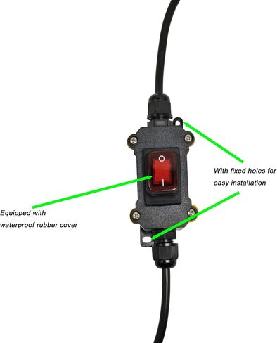 مفتاح DC 12V المضمن DC 12-24V ، مفاتيح الأسلاك الجانبية DPST DPST 25A مفتاح الطاقة المضمّن ، مفاتيح مضمّنة للماء IP67 للدراجة النارية والسيارات. (DC) in Saudi Arabia