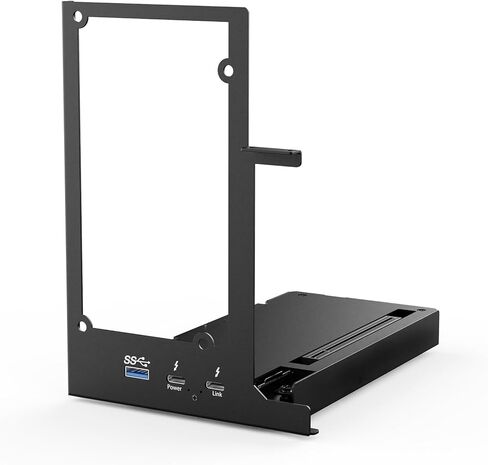Aluminum External GPU Enclosure Compatible with Thunderbolt 3/4, USB4 Mini eGPU Dock Station Compatible with NVIDIA/AMD PCIe,Laptop Graphics Card Extension Bracket ATX Power Supply in Saudi Arabia
