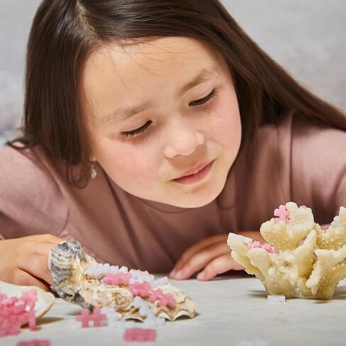 PLUS PLUS 240 Piece Interlocking Building Blocks for Kids, Open Ended Connecting Toys, STEM Bin Mini Manipulatives - Basic Mix Play Tube & Baseplate in Kuwait