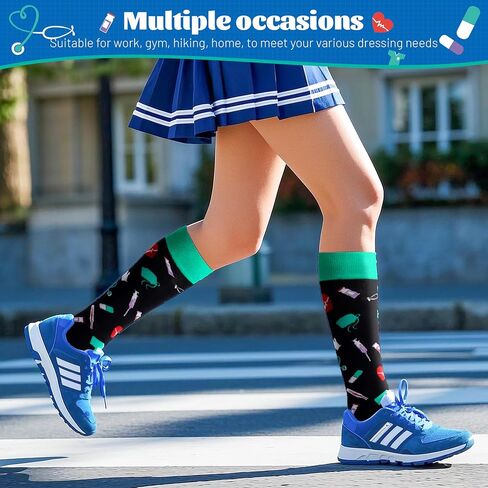 Belloxis Horse Riding Socks Horse Gifts for Girls Equestrian Gifts 3 Pairs Knee High Socks for Women Long Equestrian Socks in Saudi Arabia