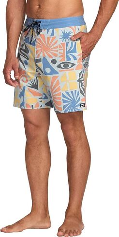 Billabong Men Men Mendent Times Lo Tide Boardshorts - الوزن الخفيف والتجفيف السريع السراويل المرنة المرنة in Saudi Arabia