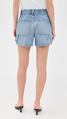 Long Carpenter Shorts in Ecru003 by good american in Saudi Arabia