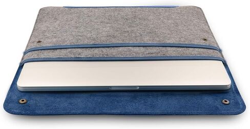 Megagear أصلي من الجلد وصوف MacBook Bag Laptop Sleeve لـ MacBook Pro و MacBook Air Case - 16 بوصة - 15 بوصة - 15.5 بوصة (M4 ، M3 ، M2 ، M2 ، M1 ، Pro & Max) 2020 إلى 2024 نماذج in Kuwait