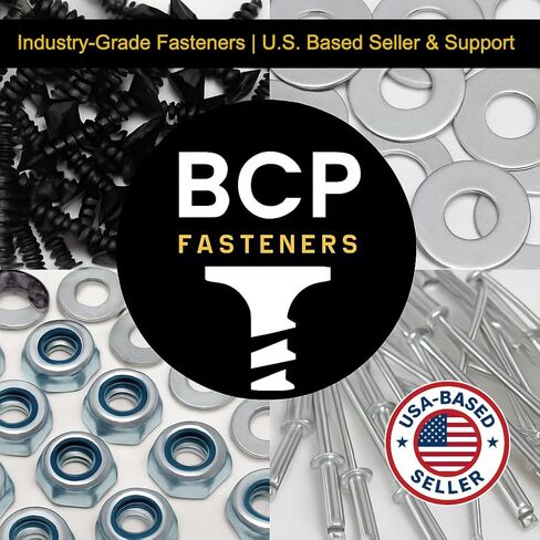 BCP Hackers 100 Qty 5/16-18 × 2 "مسامير سطح السفينة المقطورة من النوع F ، قطع خيط رأس مسطح ، محرك T40 Star ، مسامير فولاذية فوسفات أسود للخشب إلى المعدن ، مقطورات فائدة (BCP1250) in Kuwait