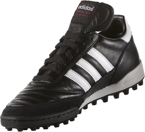 adidas FTWWHT/CBLACK/Goldmt Men's Mundial Team FTWR whiteCore Black/Gold met. 8 US, 8 Wide in Saudi Arabia
