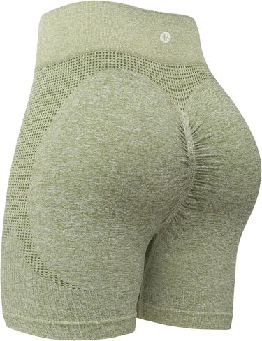 RUNNING GIRL Seamless Workout Gym Shorts for Women Scrunch Butt,High Waist Tummy Control Athletic Running Biker Shorts in Saudi Arabia