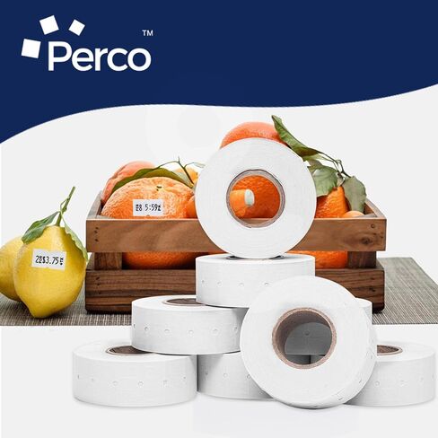 ملصقات خضراء من Perco 1 Line Fluorescent - 4 غلاف ، 32000 تسميات فارغة وتاريخ تسميات بندقية Perco 1 خط الأسعار ومستعاد التاريخ in Kuwait