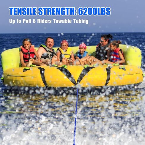 4-6k 60ft الحبل قارب السحب للأنابيب ، يناسب 1-4 شخص قوارب القوارب القابلة للقرب in Kuwait