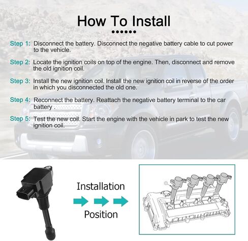 Set Of 4 Ignition Coil Pack & 9029 Spark Plug UF549 5C1753 C1696 L4 1.6L 1.8L 2.5L Compatible with 2007-2019 Nissan in Kuwait