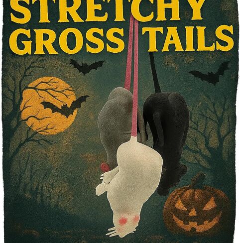JA-RU Sticky Stretchy Rubber Rat Toys (4 Rats) Squishy Sticky Fidget Toys for Kids. Funny Halloween Pranks, Joke, & Gag Gift. Animal Party Favors Stocking Stuffers Pinata Fillers Easter Egg. 053-4p in Kuwait