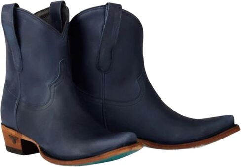 Lane Women's Emma Jane Suede Western Booties Snip Toe - LB0564S 6 1/2 M US Black in Saudi Arabia