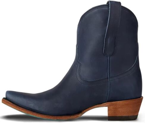 Lane Women's Emma Jane Suede Western Booties Snip Toe - LB0564S 6 1/2 M US Black in Saudi Arabia