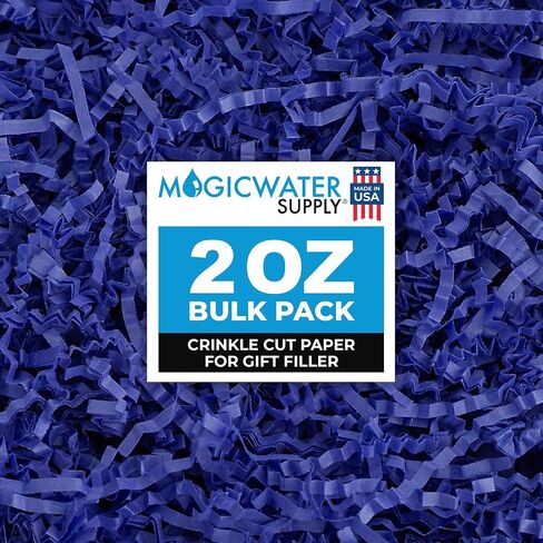 MagicWater Supply - 2 oz - Green - Crinkle Cut Paper Shred Filler great for Gift Wrapping, Basket Filling, Birthdays, Weddings, Anniversaries in Kuwait